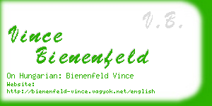 vince bienenfeld business card